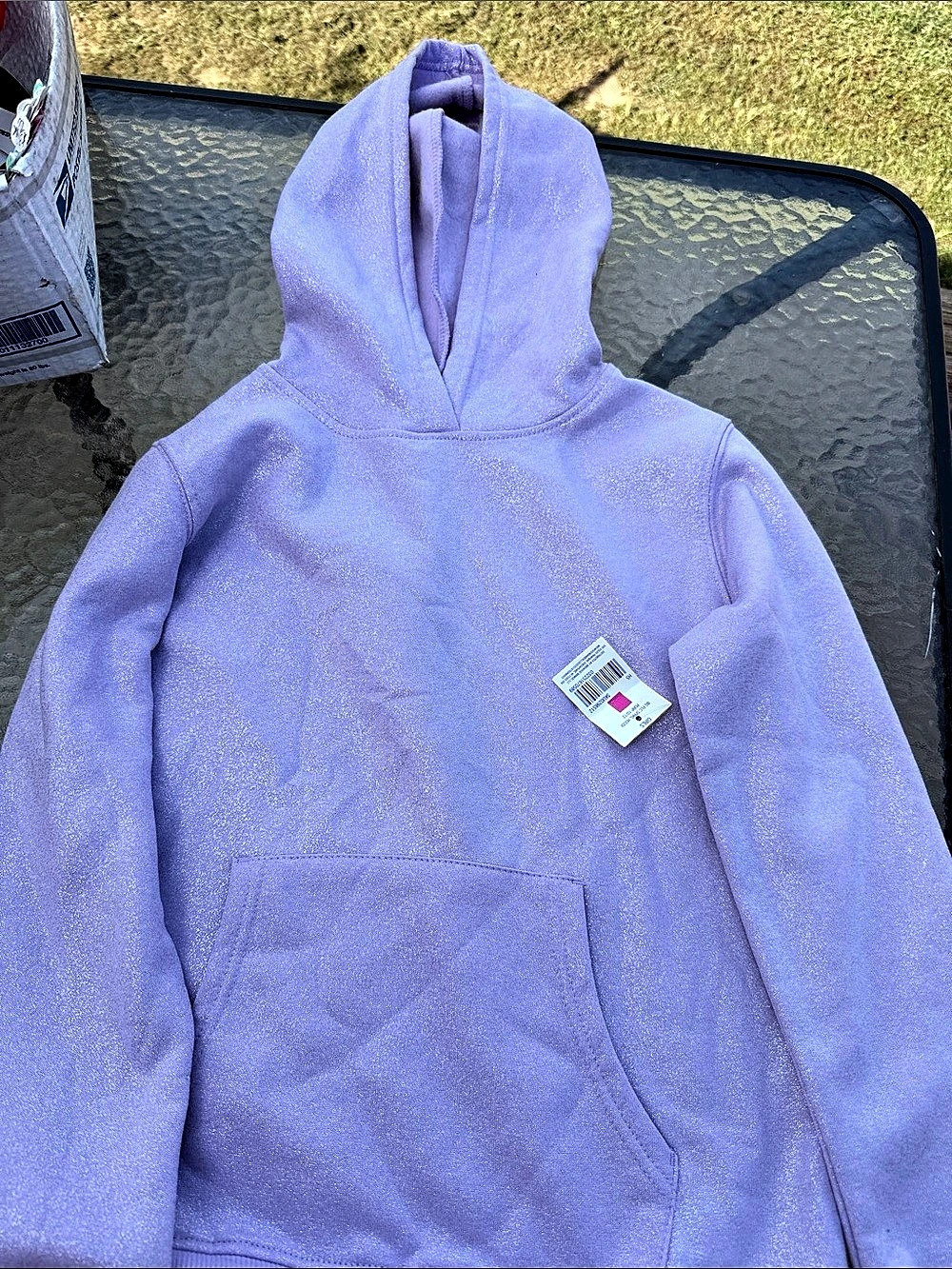 extremely me Girls Size 10/12 Purple Hoodie NWT